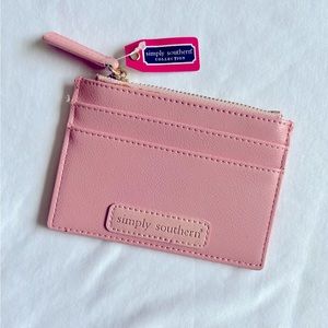 Simply Southern card holder. Light pink. BRAND NEW.